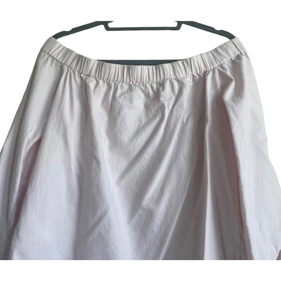 Club Monaco Women Blouse S Pink Off Shoulder Tie Sleeve Parisian Cottage Chic - Picture 3 of 8